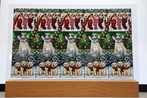 DecoCraft - Scenic Elevated Texture Tiles - Dogs - Yuletide Paws