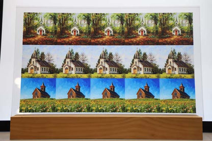 DecoCraft - Scenic Tiles Series - Churches - Countryside Worship