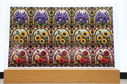 DecoCraft - Studio 1375 - Scenic Elevated Texture Tiles - Garden Window Assortment