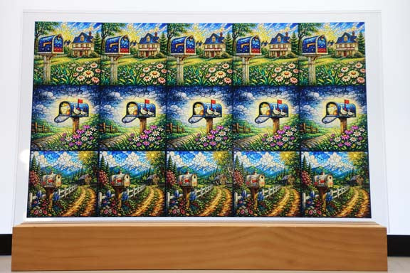 DecoCraft - Studio 1375 - Scenic Elevated Texture Tiles - Countryside Mailboxes Assortment
