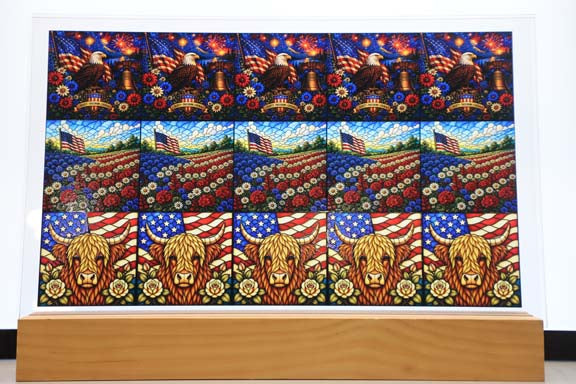 DecoCraft - Studio 1375 - Scenic Elevated Texture Tiles -Stars, Stripes & Country Assortment