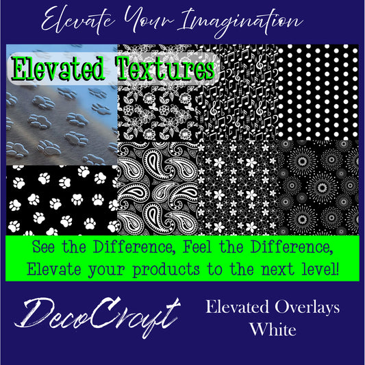 DecoCraft - Elevated Textures - White Pattern Overlays