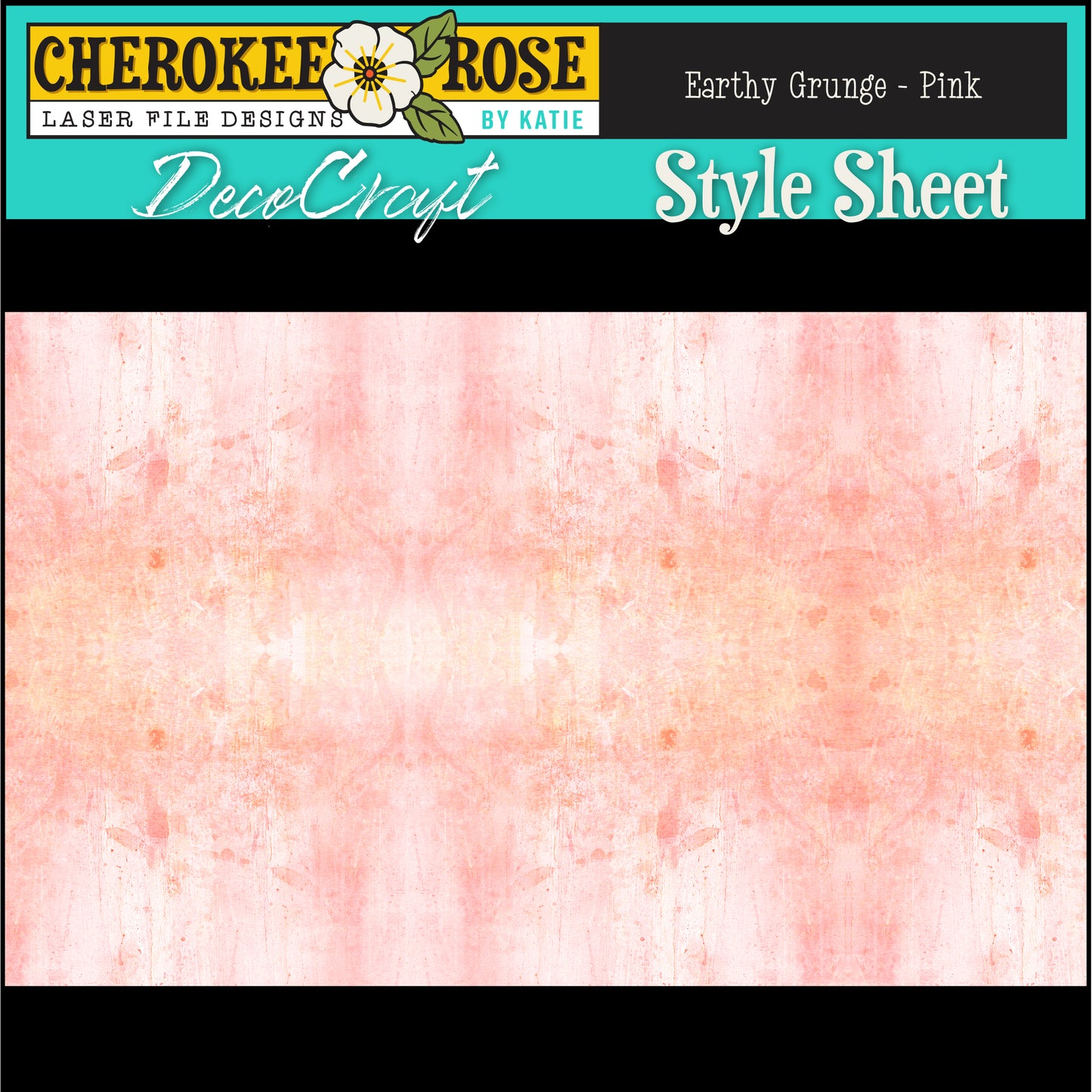 DecoCraft - Cherokee Rose - Style Sheet - Pink Earthy Grunge