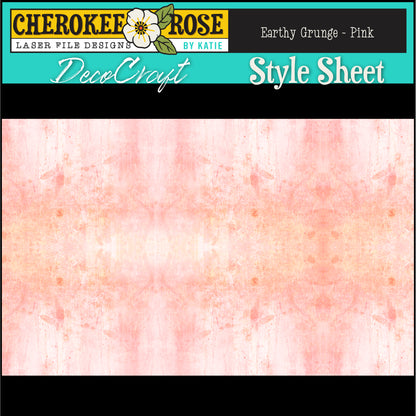 DecoCraft - Cherokee Rose - Style Sheet - Pink Earthy Grunge