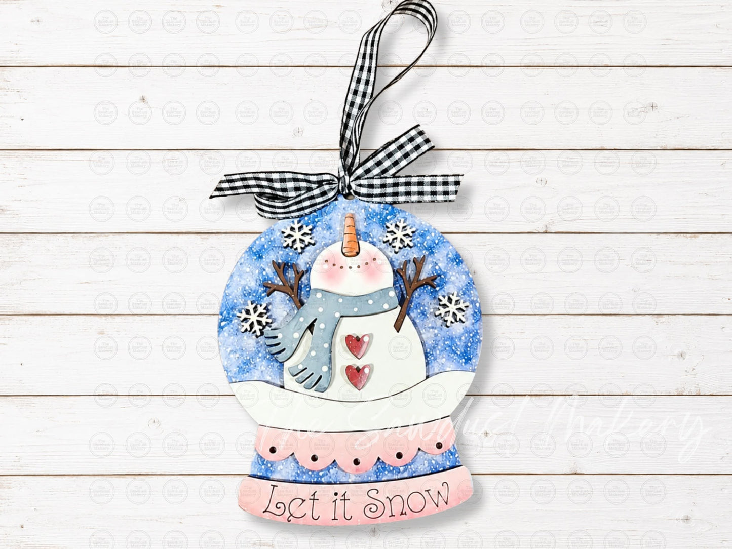 DecoCraft - The Sawdust Makery- Backer Board - Snowglobe Snow