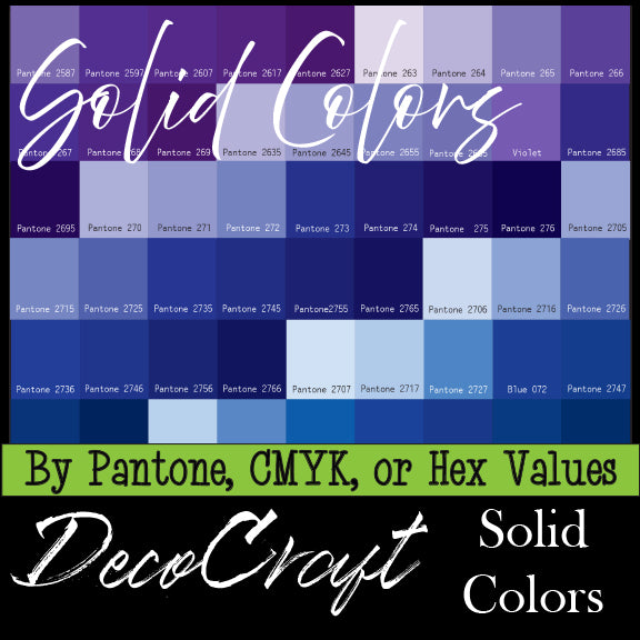 Solid Color Kit DecoCraft - Solid Colors - Pick Your Color – H & H Creations