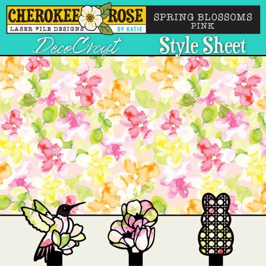 DecoCraft - Cherokee Rose - Style Sheet - Spring Blossoms_Pink