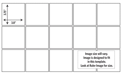 DecoCraft - Stamp Tiles Series - Rose & Sparrow Devotion