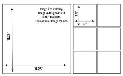 DecoCraft - Stamp Tiles Series - Rose & Sparrow Devotion