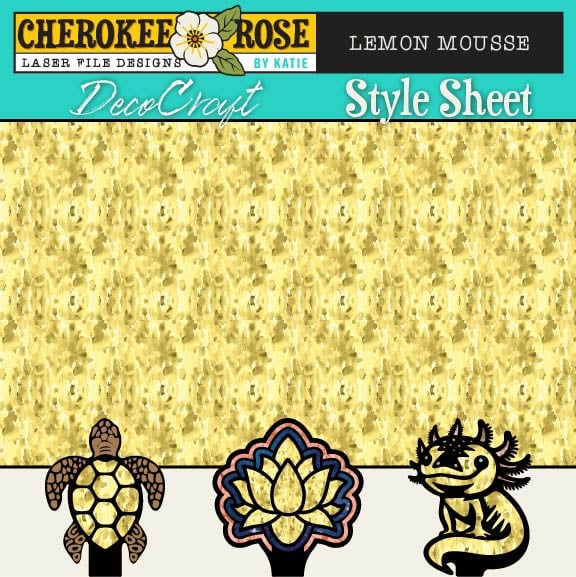 DecoCraft - Cherokee Rose - Style Sheet - Watercolor Lemon Mousse