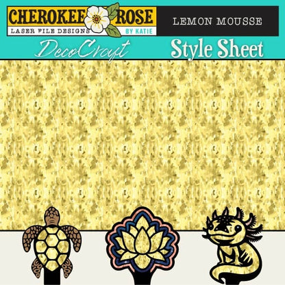 DecoCraft - Cherokee Rose - Style Sheet - Watercolor Lemon Mousse