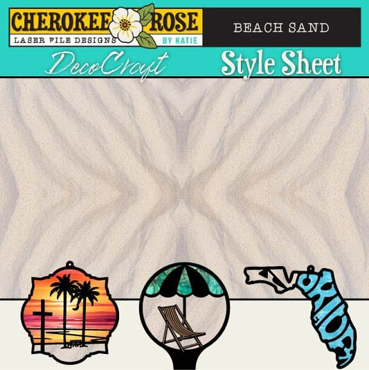 DecoCraft - Cherokee Rose - Style Sheet - Beach Sand