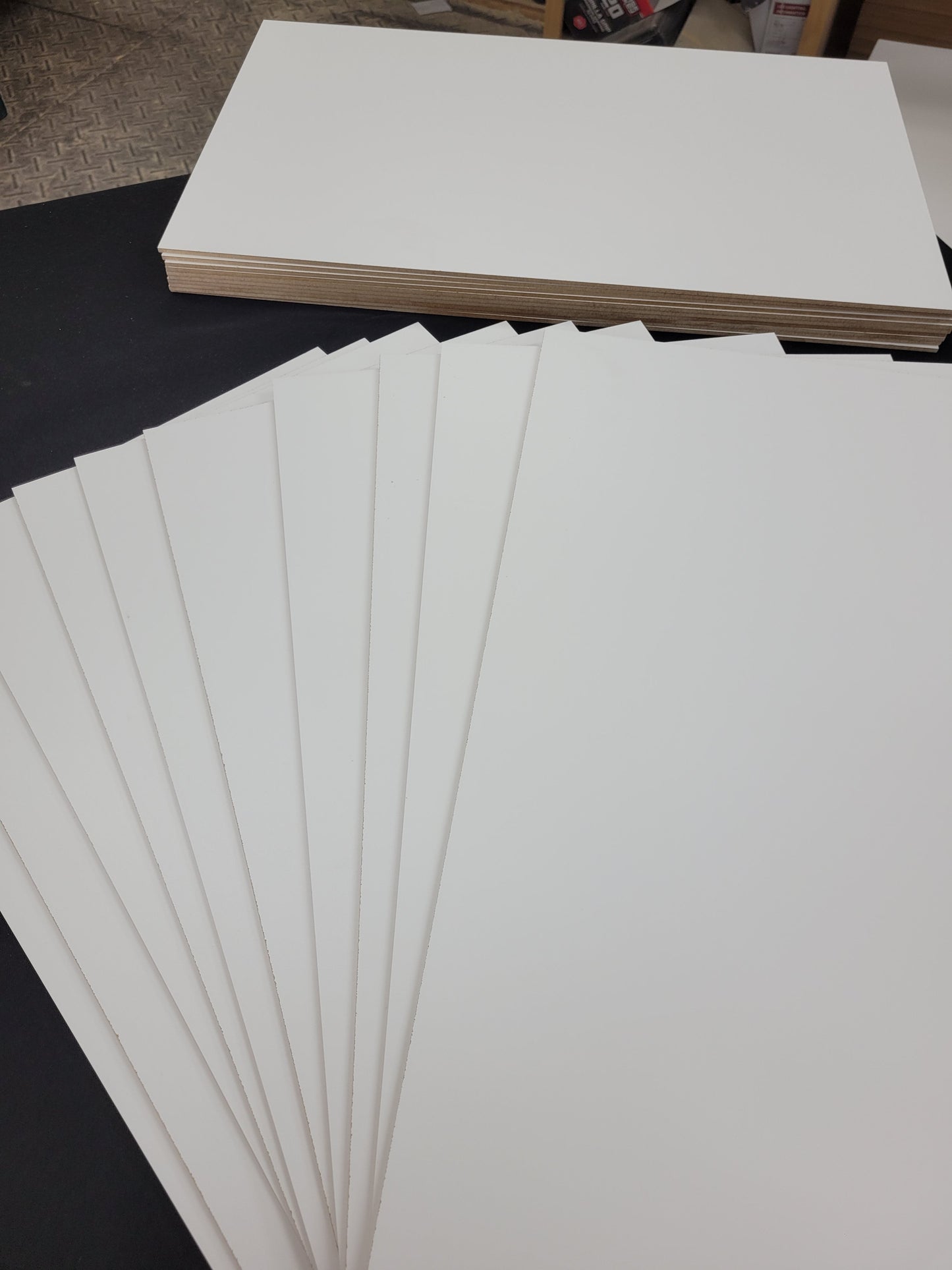 1/8" Premium Double-Sided White MDF Draft Board 15.75" x 29.75"