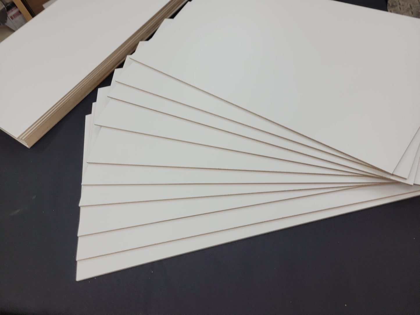 1/8" Premium Double-Sided White MDF Draft Board 15.75" x 29.75"